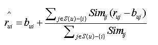 neighborhood models(item-based) ĸ˻Ƽϵͳ