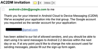 Android-Cloud To Device Messaging(C2DM) (ת)