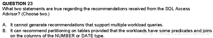 [ÿһ]  11gOCP 1z0-053 :2013-10-5  SQL Access Advisor.23