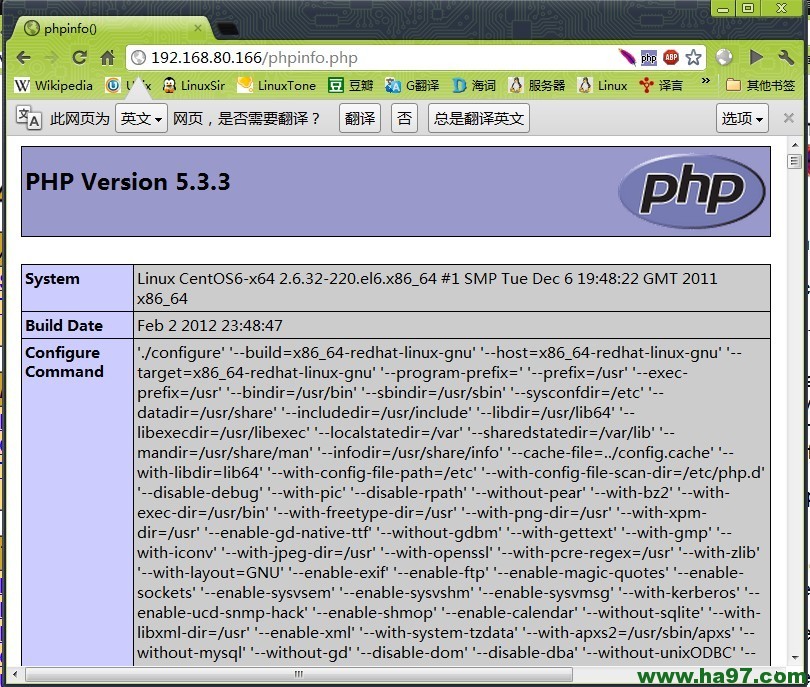 yumٰװApache+PHP+Tomcat(JSP)+MySQL