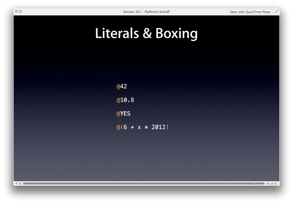 Xcode 4.4LLVM compiler 4.0Objective-C﷨