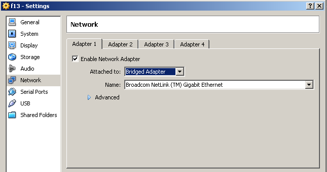 VirtualBox Bridged networking ֮