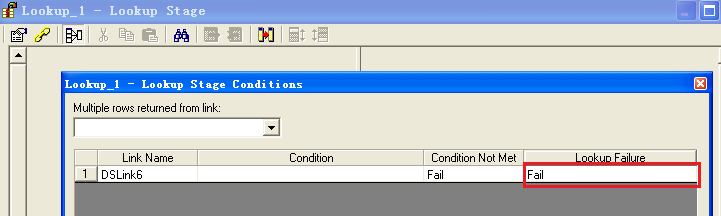 DataStageй֮һFailed a keylookup for record