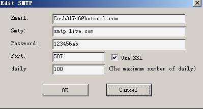 Gmail,qq,hotmail,163,sinaSmtp