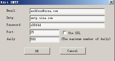 Gmail,qq,hotmail,163,sinaSmtp