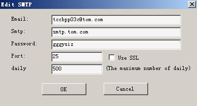 Gmail,qq,hotmail,163,sinaSmtp