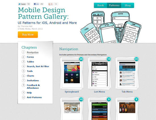 Mobile UI Design Patterns: ʮ+ Sites for Inspiration