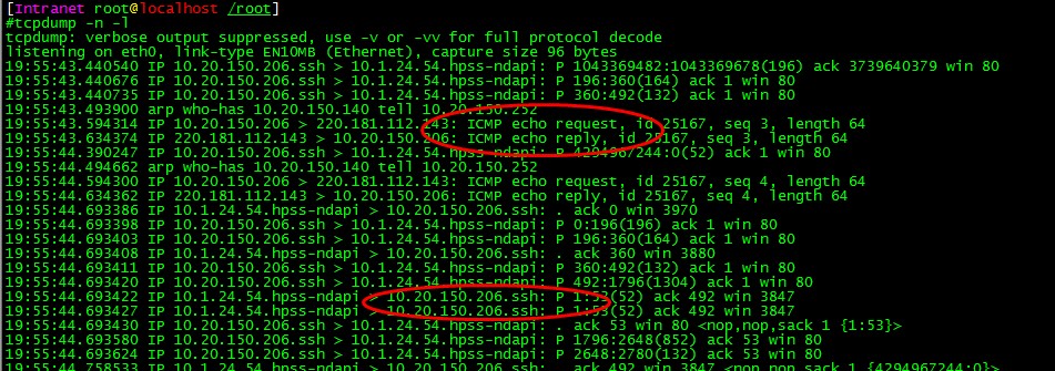 linux tcpdump