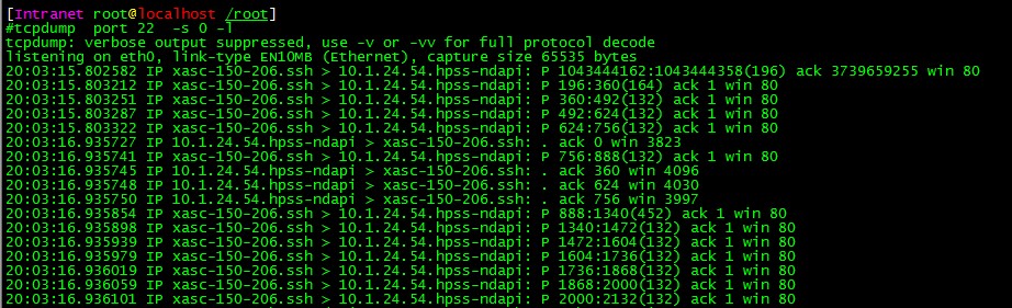 linux tcpdump