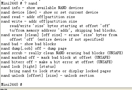 Mini2440壺U-boot-2008-ʮ֧֮nand flashK9F1G08U0B